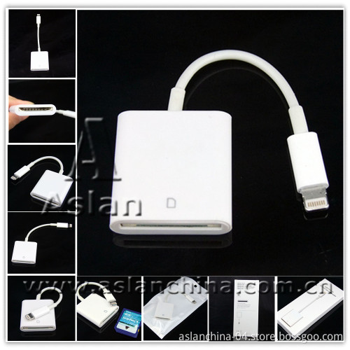 White 8pin Lightning to SD Card Camera Reader (ASC-049)